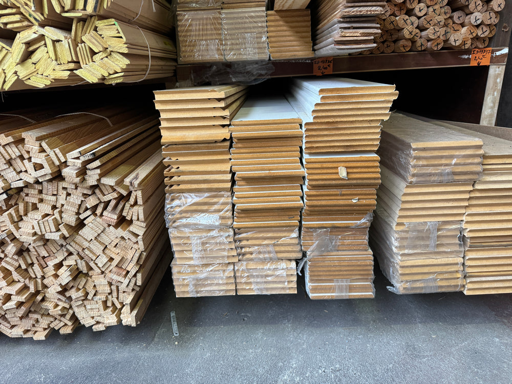 Plinthe MDF brut mouluré - 14x120 - L=2,4m