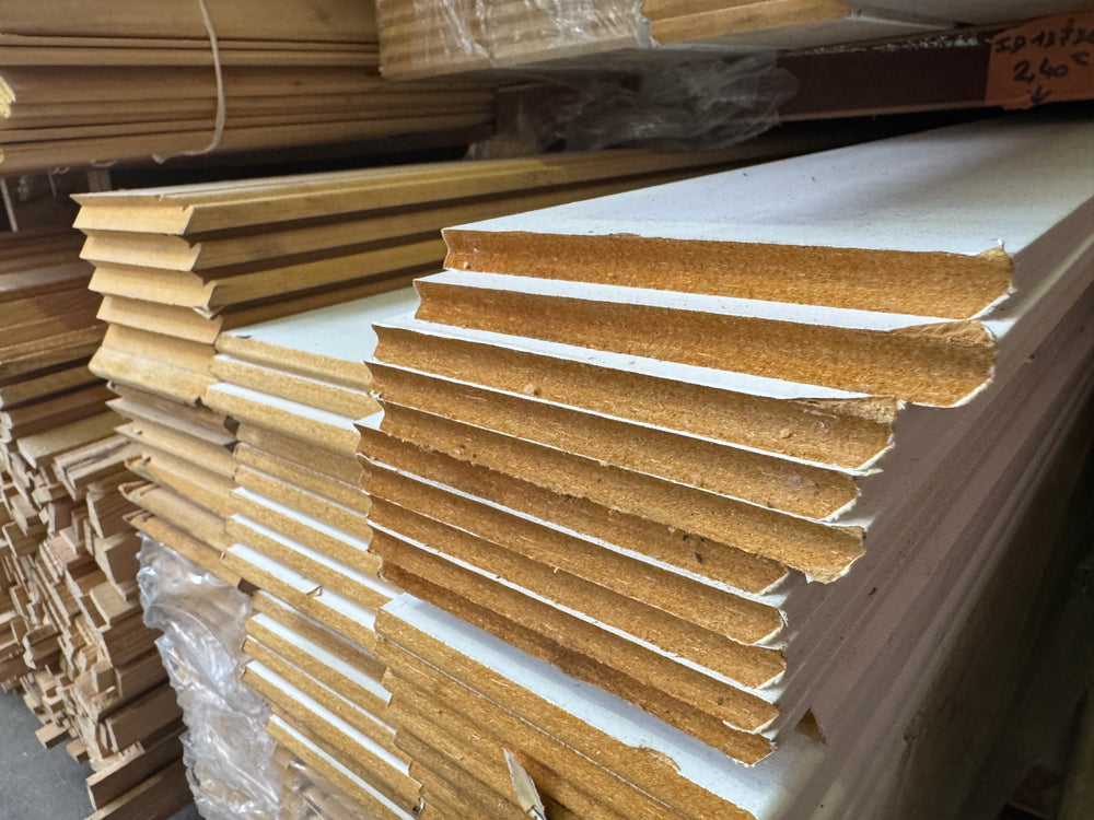 Plinthe MDF brut mouluré - 14x120 - L=2,4m