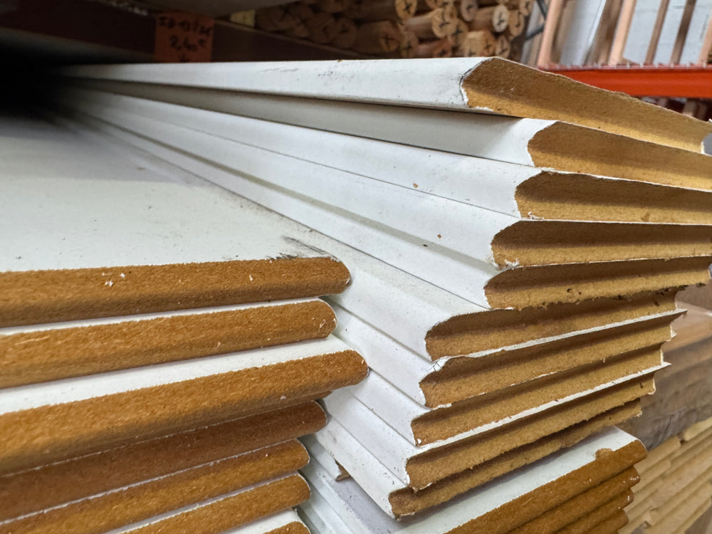 Plinthe MDF brut mouluré - 14x120 - L=2,4m