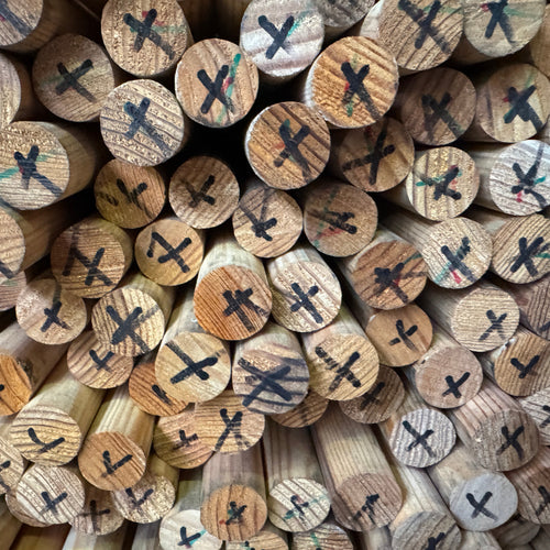 Baton rond pin maritime - 27x27 - L=2m