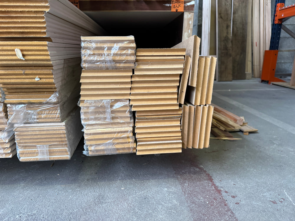 Plinthe MDF brut chanfreiné - 14x120 - L=2,4m