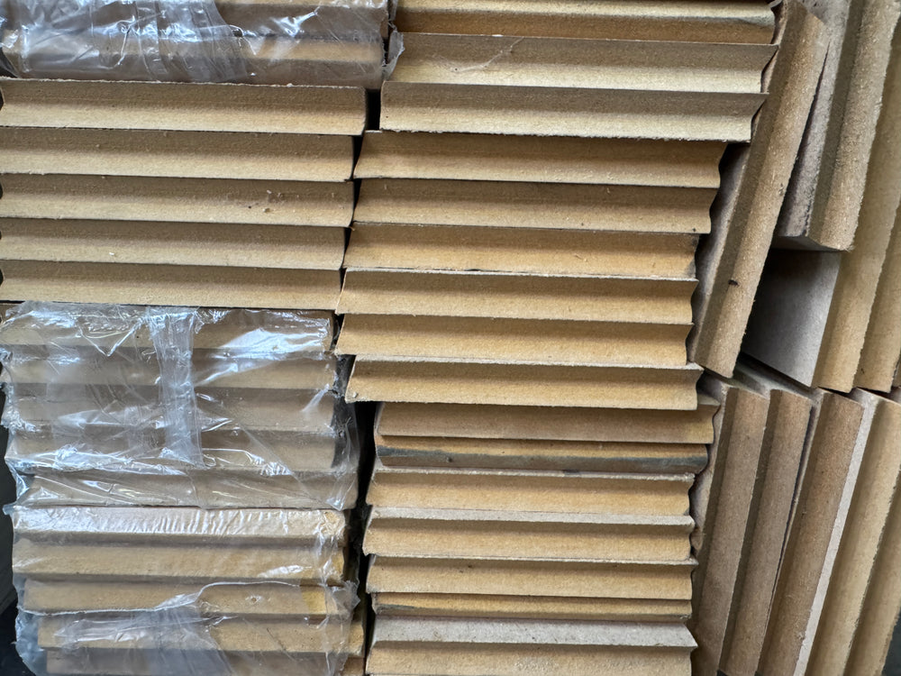 Plinthe MDF brut chanfreiné - 14x120 - L=2,4m