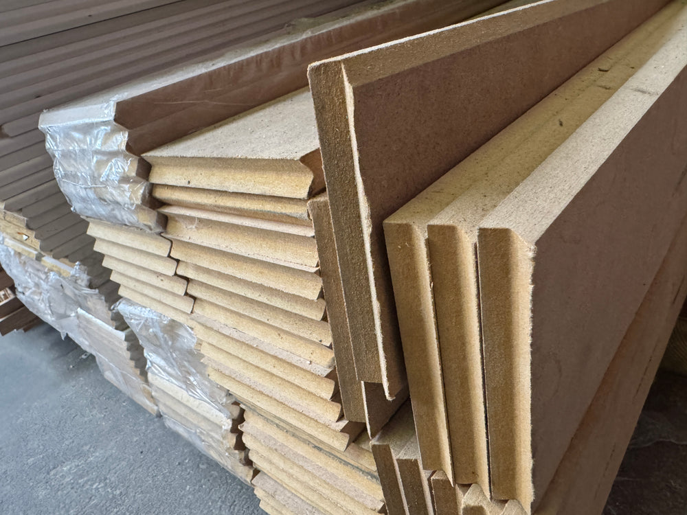 Plinthe MDF brut chanfreiné - 14x120 - L=2,4m