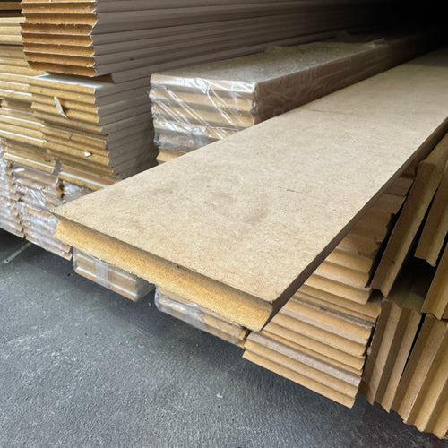 Plinthe MDF brut chanfreiné - 14x120 - L=2,4m