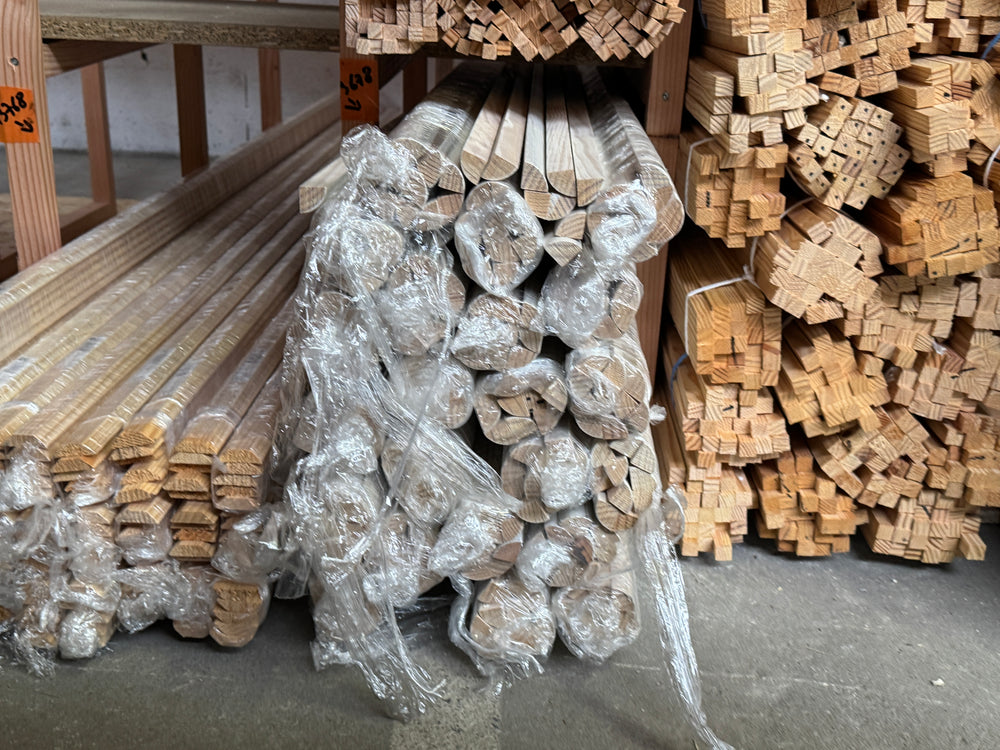 1/4 Rond exo blanc - 18x18 - L=2m