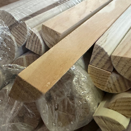 1/4 Rond exo blanc - 18x18 - L=2m