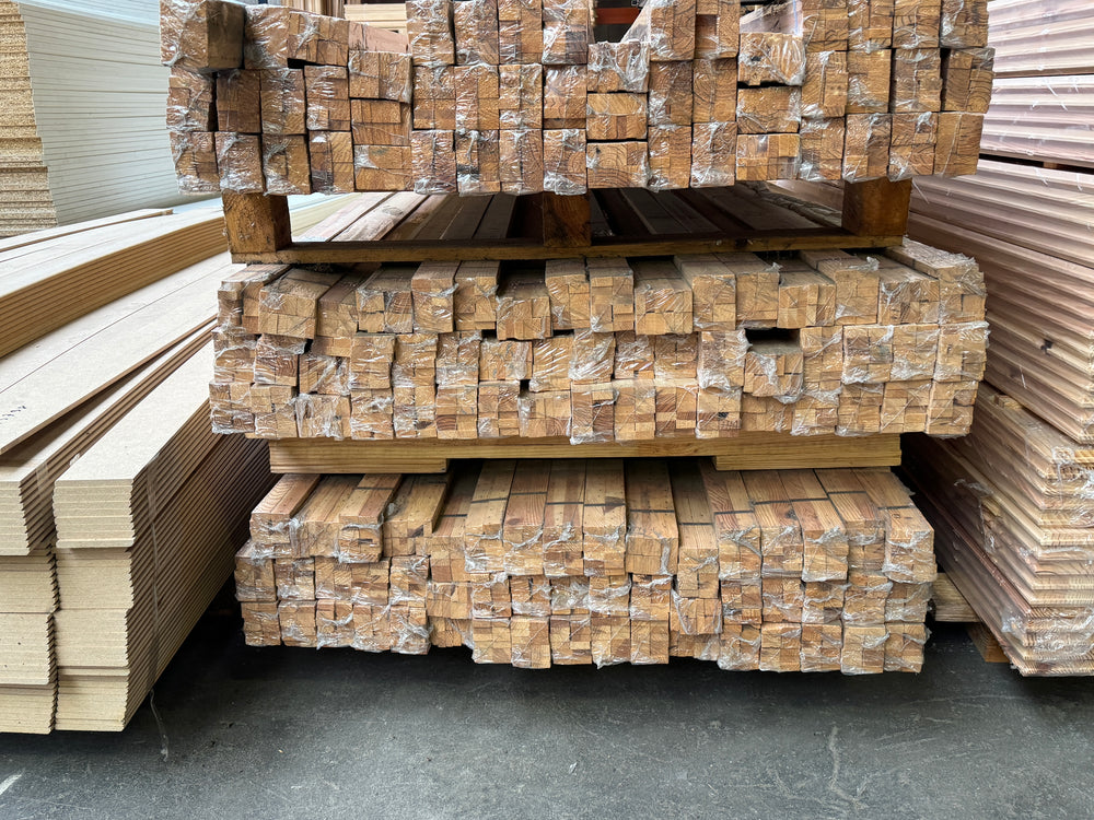 Lot de 12 lattes lambris pin maritime - 13x27 - L=2m