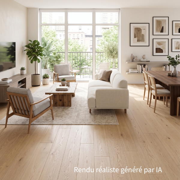 Contrecollé Meister 8918 Chêne naturel clair verni ultra mat (Gamme Lindura HD400)