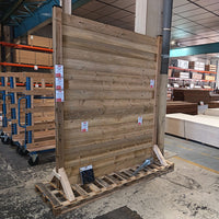 Kit palissade bois épicéa - 1,8 x 2,4 m (lames + poteaux + accessoires)
