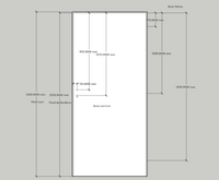 Ouvrant porte âme alvéolaire à recouvrement blanc - 2040 x 930 x 40 mm (PD)