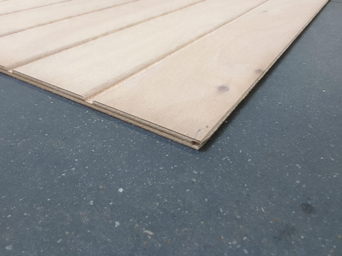 Contreplaqué Extérieur Okoumé CTBX Rainure-Languette Multigroove - 2500 x 1242 x 15 mm (défaut visuel)