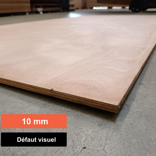 Contreplaqué Allin Flam Okoumé Euroclasse B - 2500 x 1220 x 10 mm (défaut visuel)