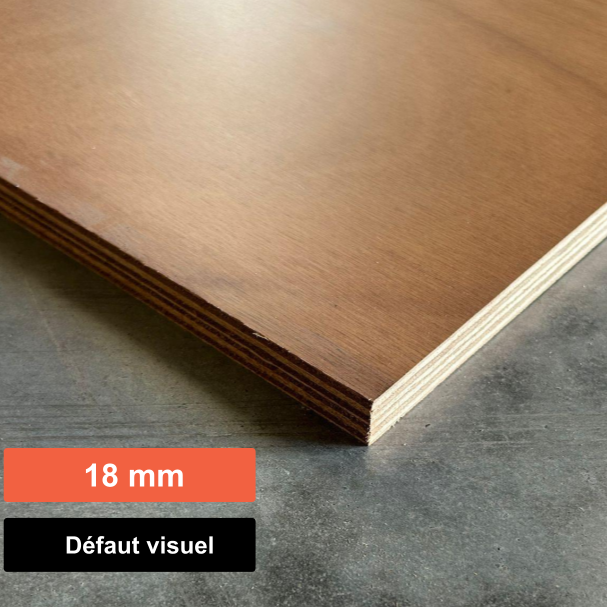 Contreplaqué Marine Okoumé vernis - 1530 x 600 x 18 mm (défaut visuel)