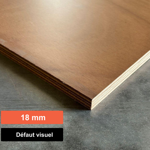 Contreplaqué Marine Okoumé vernis - 1530 x 600 x 18 mm (défaut visuel)