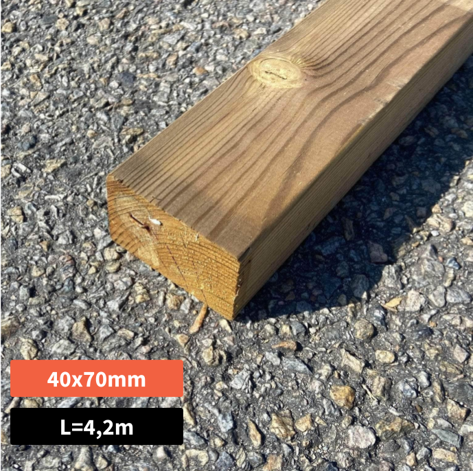 Lambourde pin classe 4 - 45x70 - L=4,2m