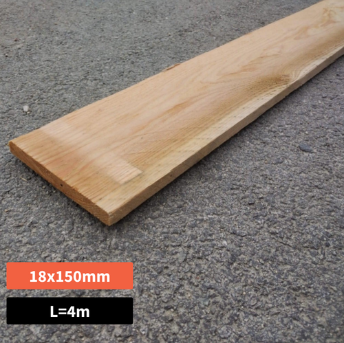 Planche Brute Mélèze - 18x150 - L=4m