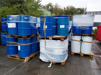 Fût métallique 200 litres bleu