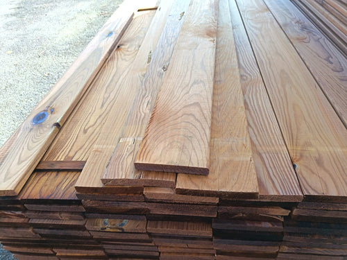 Planche rabotée pin classe 4 marron - 22x145 - L=2,5m
