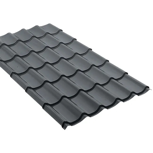 Plaque de toiture aspect tuile acier galvanisé Rooftile 980 - Gris anthracite mat - 1950x1040 - SEDPA
