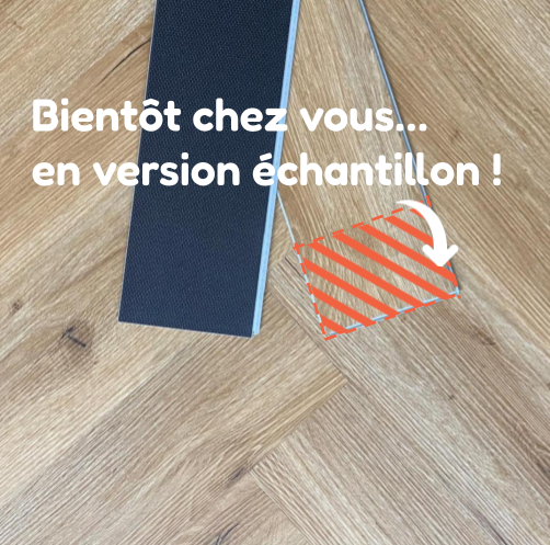 Echantillon de sol PVC clipsable Baton Rompu chêne