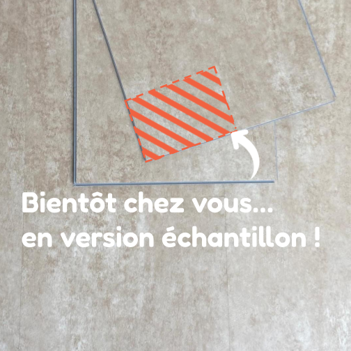 Echantillon de sol PVC clipsable imitation carrelage Pierre Naturelle Beige