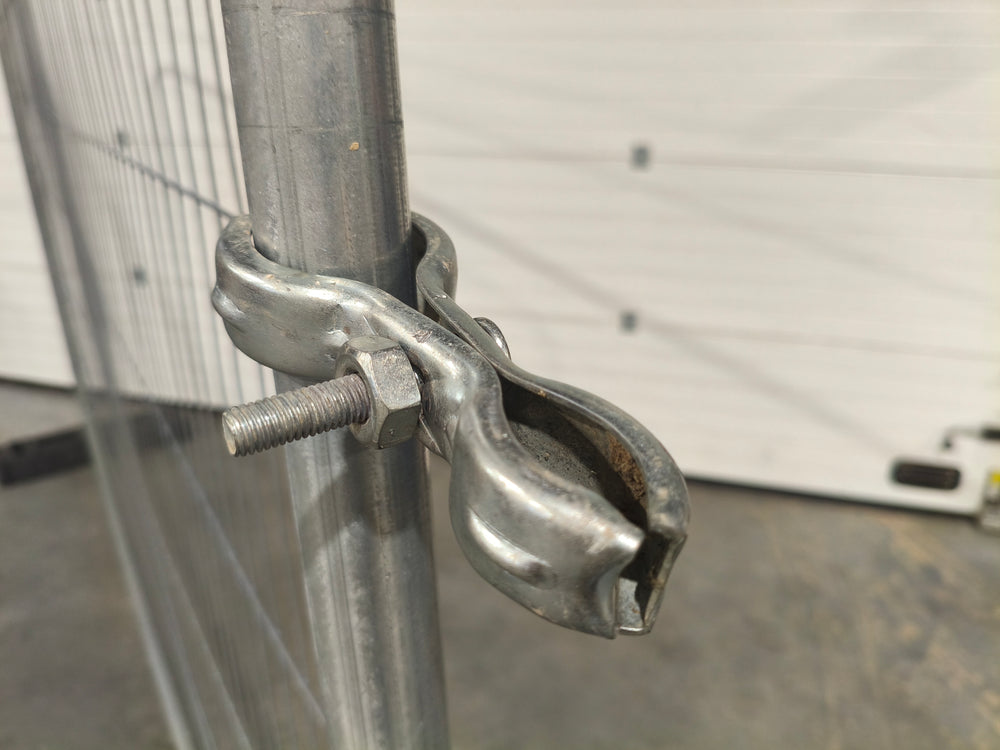 Clôture de chantier acier galvanisé - 3500 x 2000 mm - BATISEC Arrondie renforcée — vue 4