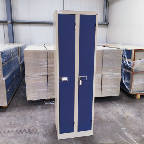 Vestiaire double 2 penderies acier  - 1980 x 600 x 500 mm