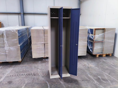 Vestiaire double 2 penderies acier  - 1980 x 600 x 500 mm