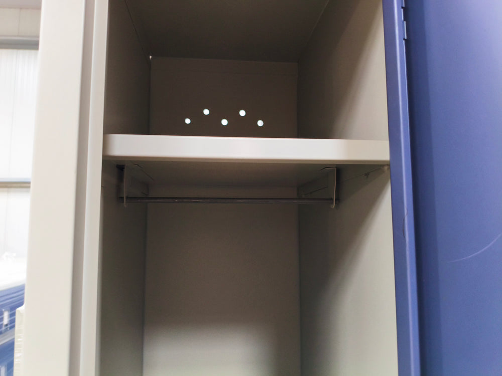 Vestiaire double 2 penderies acier  - 1980 x 600 x 500 mm