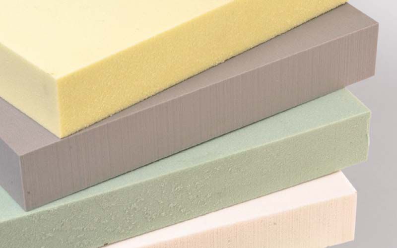 Isolant mousse polyuréthane SAITPUR vert - R=1,90 - Ep 40mm - 1200 x 2500