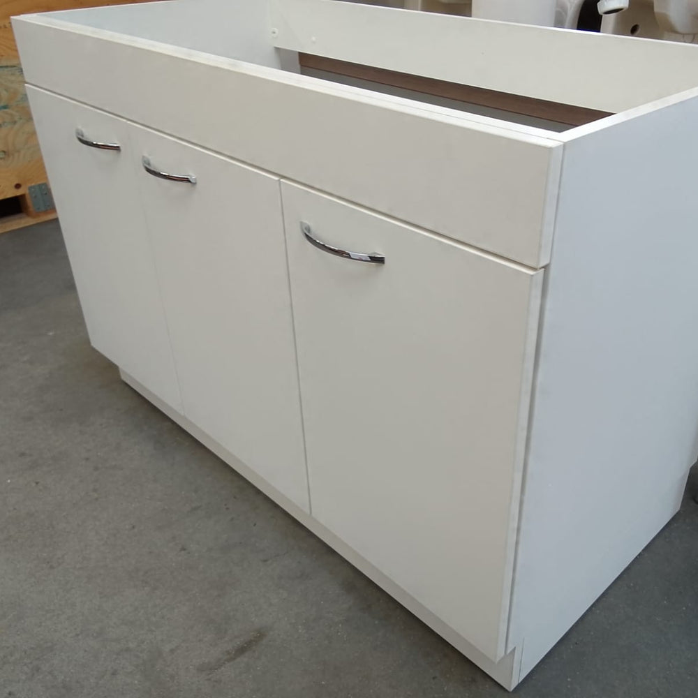 Meuble sous évier 3 Portes 1190x586x820 mm blanc structuré GENTE meuble France Ref, fournisseur : TP03,XH120X Code-barres : 3395710826260