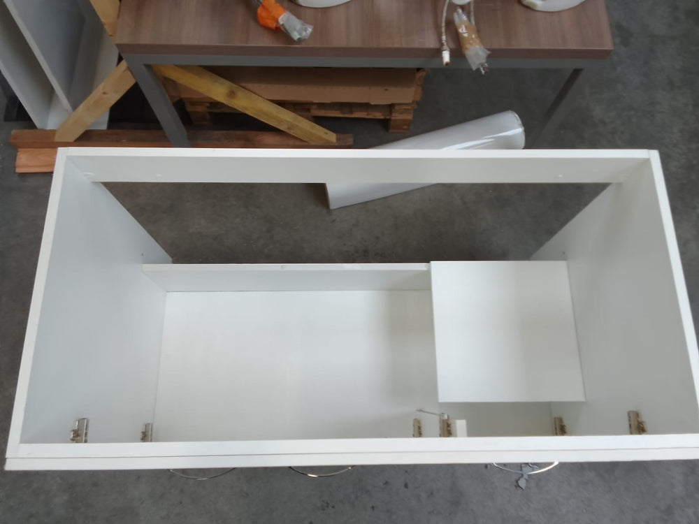 Meuble sous évier 3 Portes 1190x586x820 mm blanc structuré GENTE meuble France Ref, fournisseur : TP03,XH120X Code-barres : 3395710826260