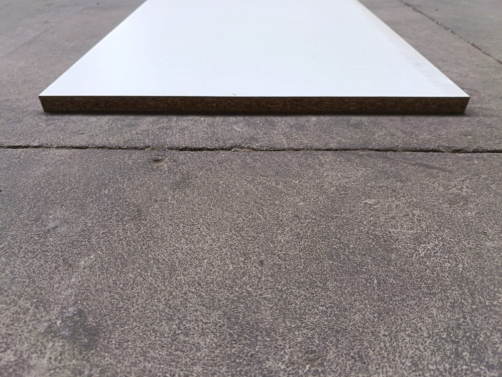 Tablette agglo méla blanc - 2780 x 500 x 19 mm