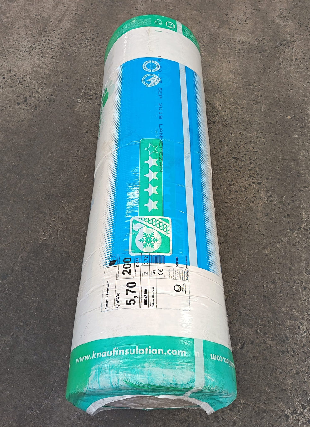 Laine de verre SMARTFACADE 035 - 3100x1200 - EP=200mm - R=5.70