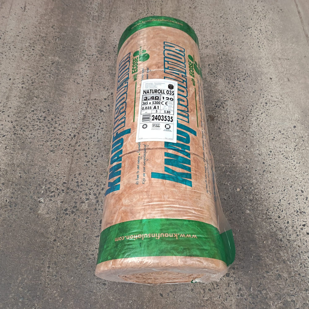 Laine de verre NATUROLL035 - 5300x1090 - EP=120mm - R=3.4