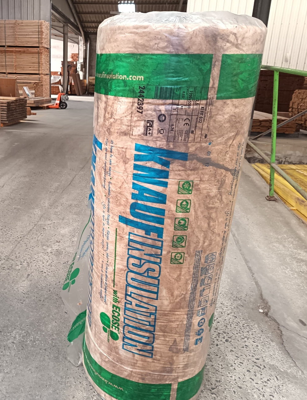 Laine de verre KIFIT032 NU - 5200x1200 - EP=80mm - R=2.50