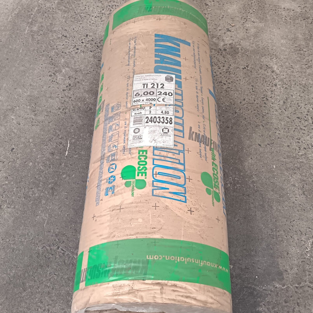 Laine de verre TI212 ROUL - 4000x1200 - Ep=240mm - R=6.00