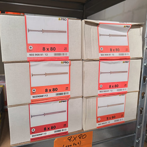 Cheville à clouer boite 100 - 8x80