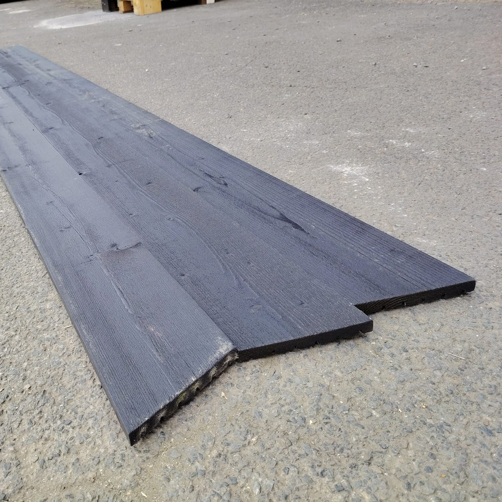 Planche épicéa non traité Noir - Brut de sciage - 18x150 - L=3m