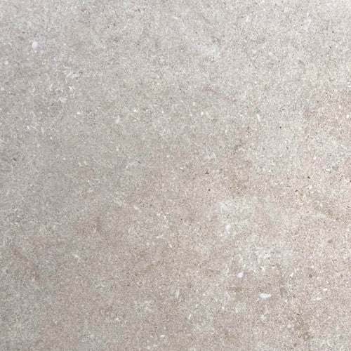Carrelage extérieur grès cérame rectifié structuré couleur ivoire - gamme Inaya ref L975 - 60x60cm - Ep= 20mm - Novoceram