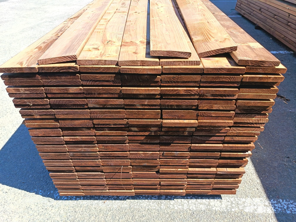Lame de terrasse épicéa marron classe 3 - 20x145 - L=3m