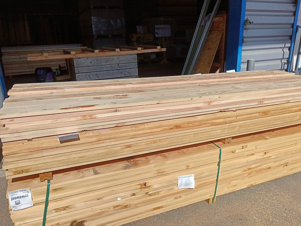 Planche calibrée douglas - 21x125 - L=3m