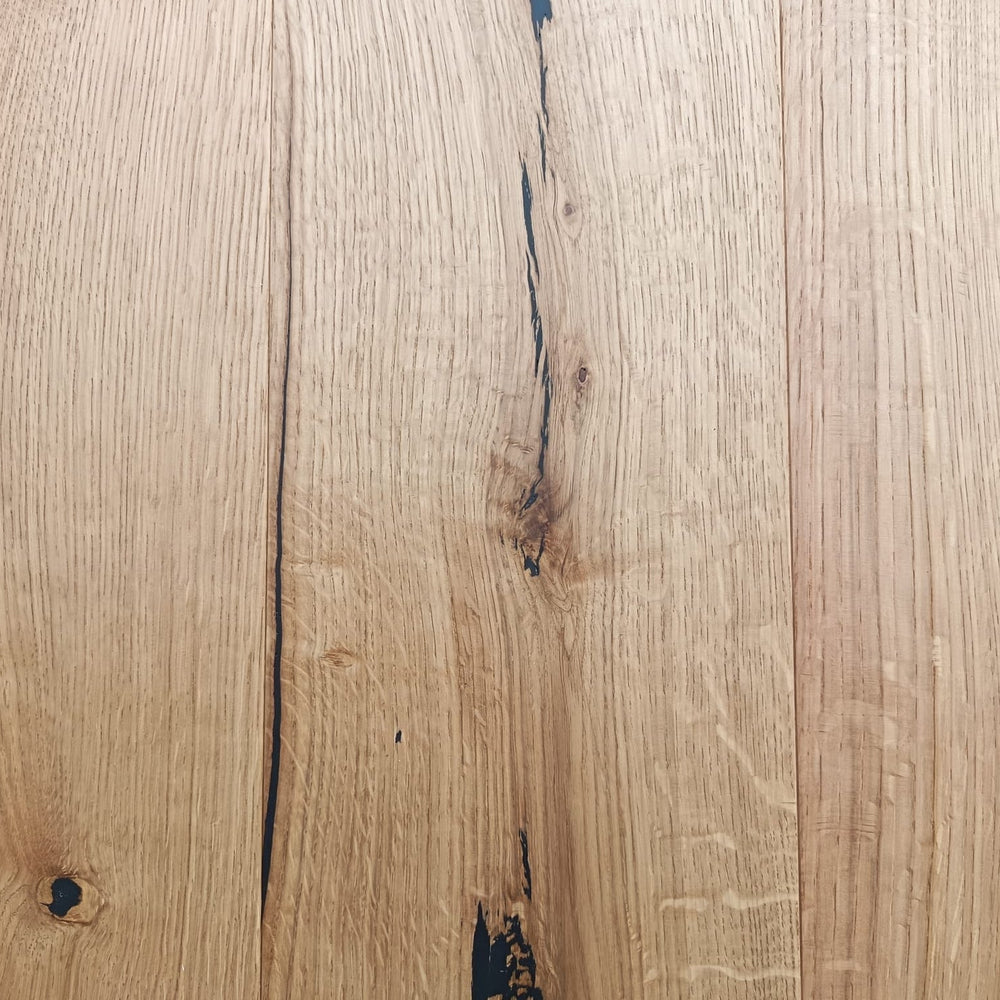 Contrecollé chêne Européen naturel verni brossé 1900 x 190 x 14/3 mm