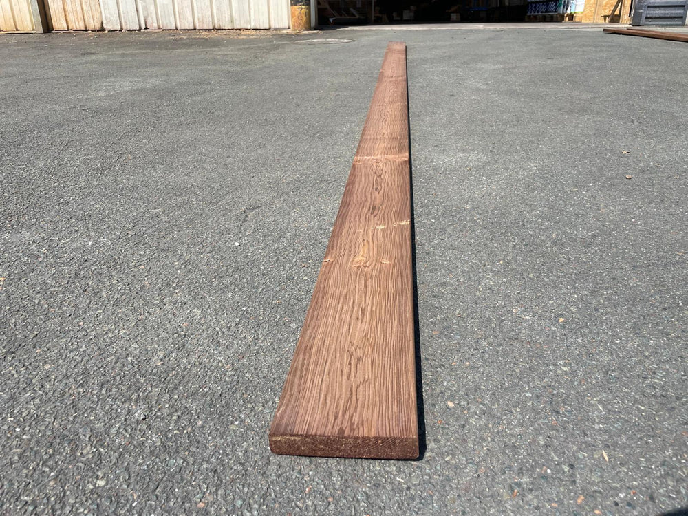 Lame de terrasse pin classe 4 marron déstructurée - 27x145 - L=3m — vue 3