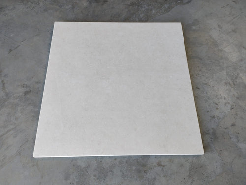 Carrelage extérieur grès cérame rectifié structuré couleur Blanc - gamme Inaq ref L976 - 60x60cm - Ep= 20mm - Novoceram