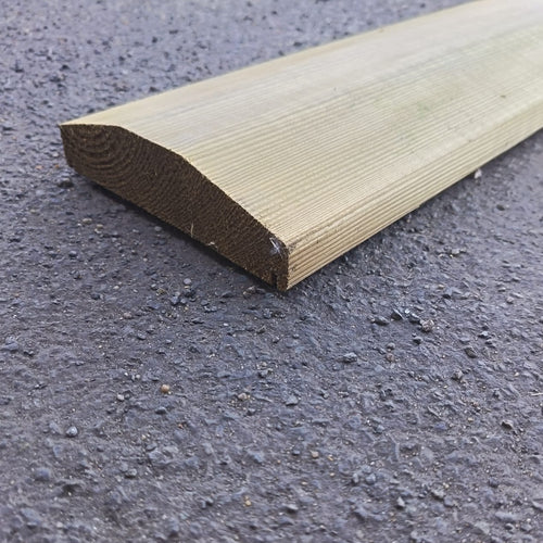 Couvertine rabotée pin classe 4 vert - 36x145 - L=3.95m