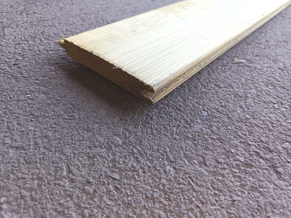 Bardage pin classe 4 vert - 22x133 - L=3.95m