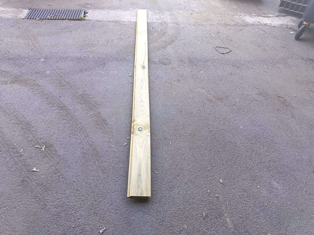 Bardage pin classe 4 vert - 36x133 - L=2.95m