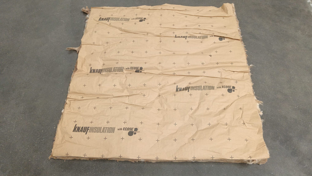 Isolant laine de verre Knauf insulation - Ep=120mm - 1300 x 1200mm