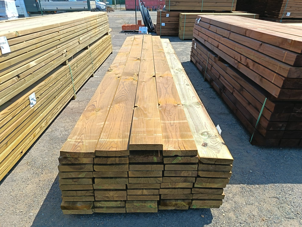Bois d'ossature pin classe 4 vert - 45x220 - L=5m